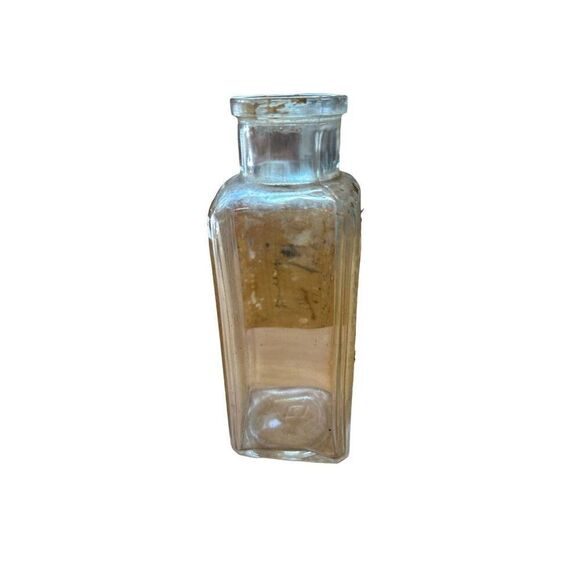 Antique Medicine Bottle with Original Label - Vintage Apothecary Glass from Dr. - Picture 2 of 5